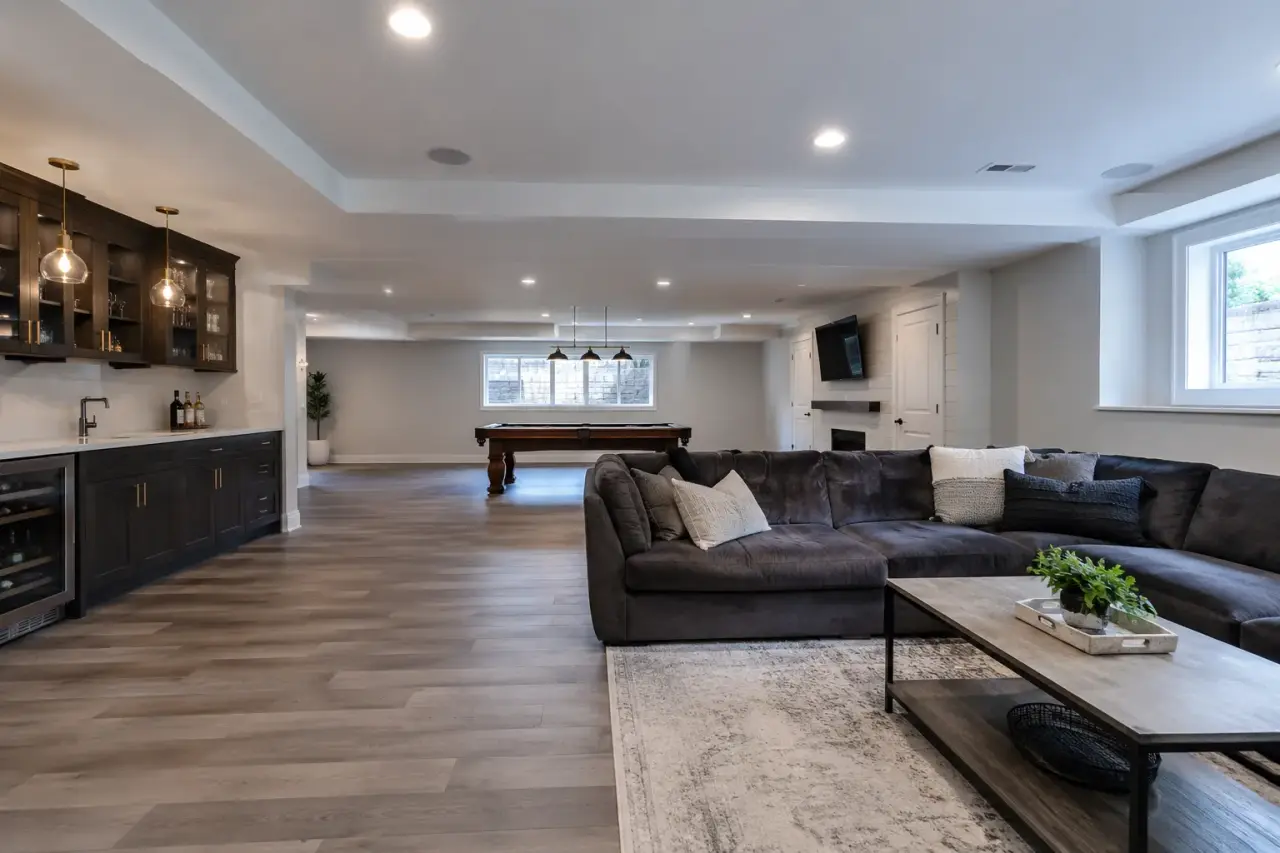 Basement Renovations being designed and built by Andare Homes