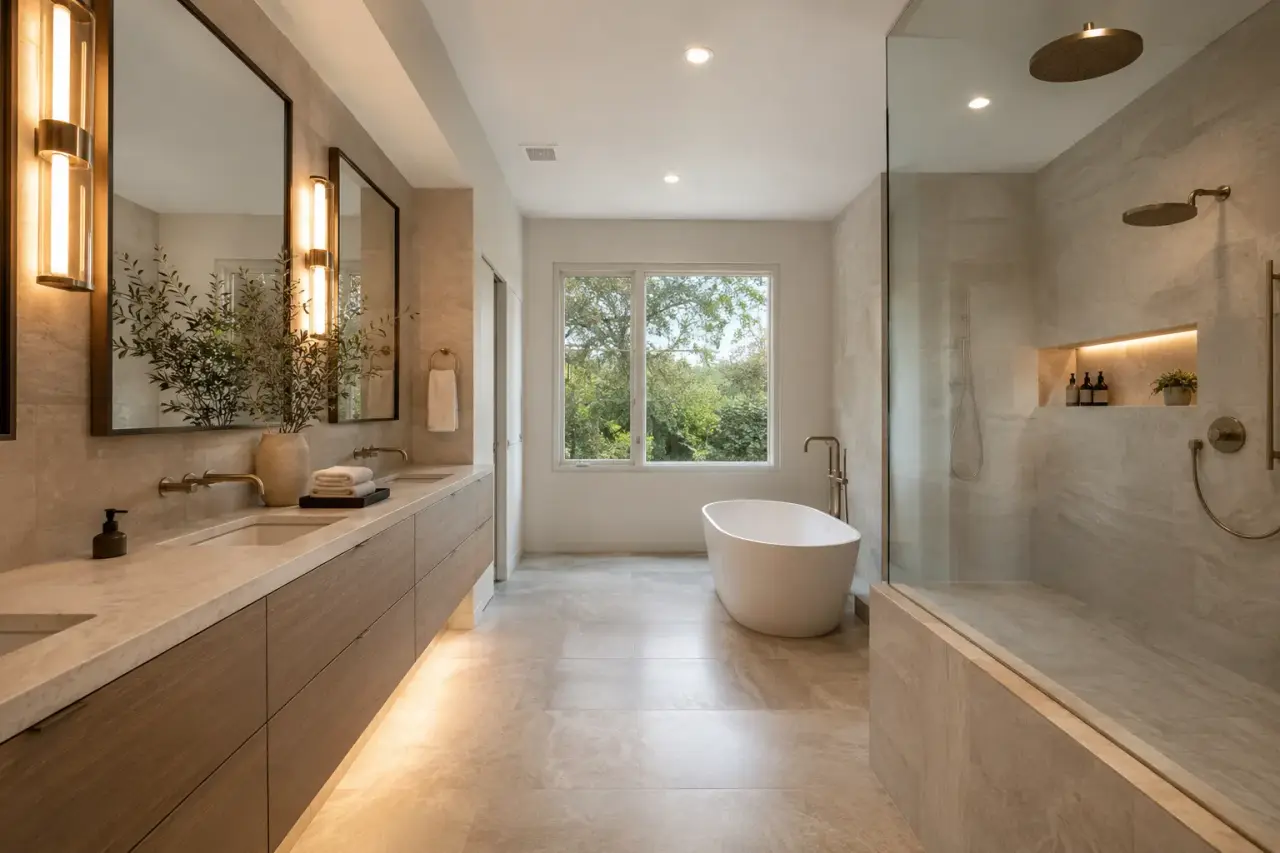 Bathroom Renovations being designed and built by Andare Homes