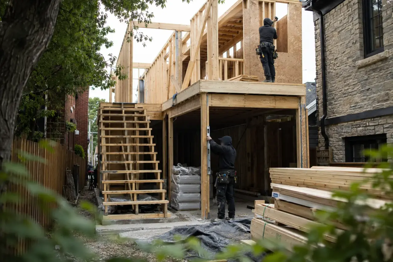 Does your Uxbridge project begin with the house or the land?