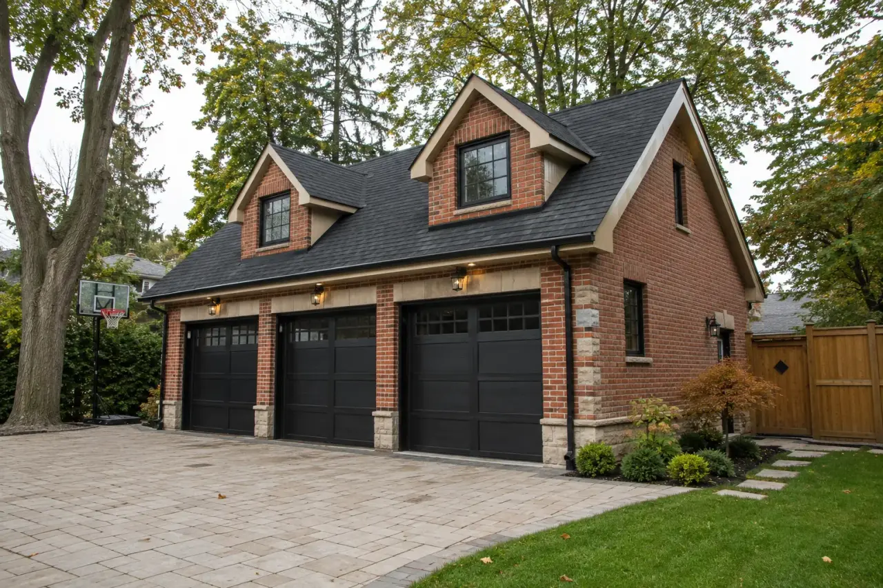 Detached Garages in Maple being designed and built by Andare Homes