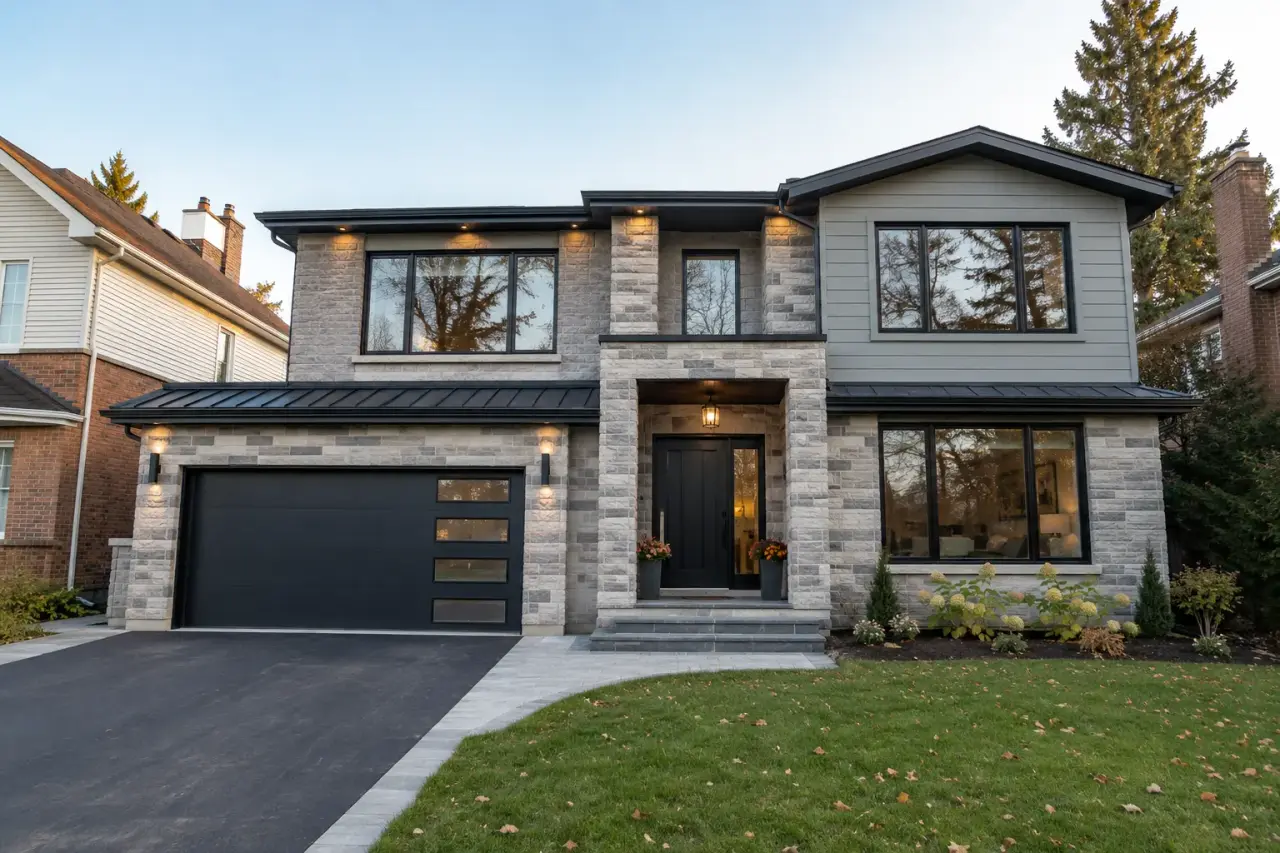 Exterior Renovations being designed and built by Andare Homes