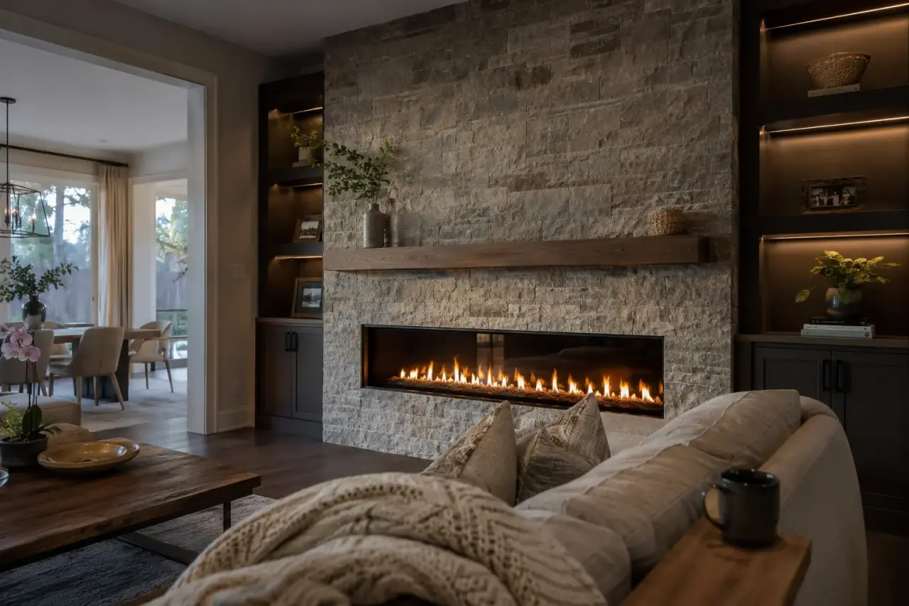 What fireplace feature walls means for your home