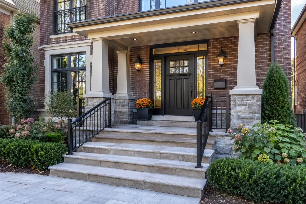 Front Entrance and Porch Renovations being designed and built by Andare Homes