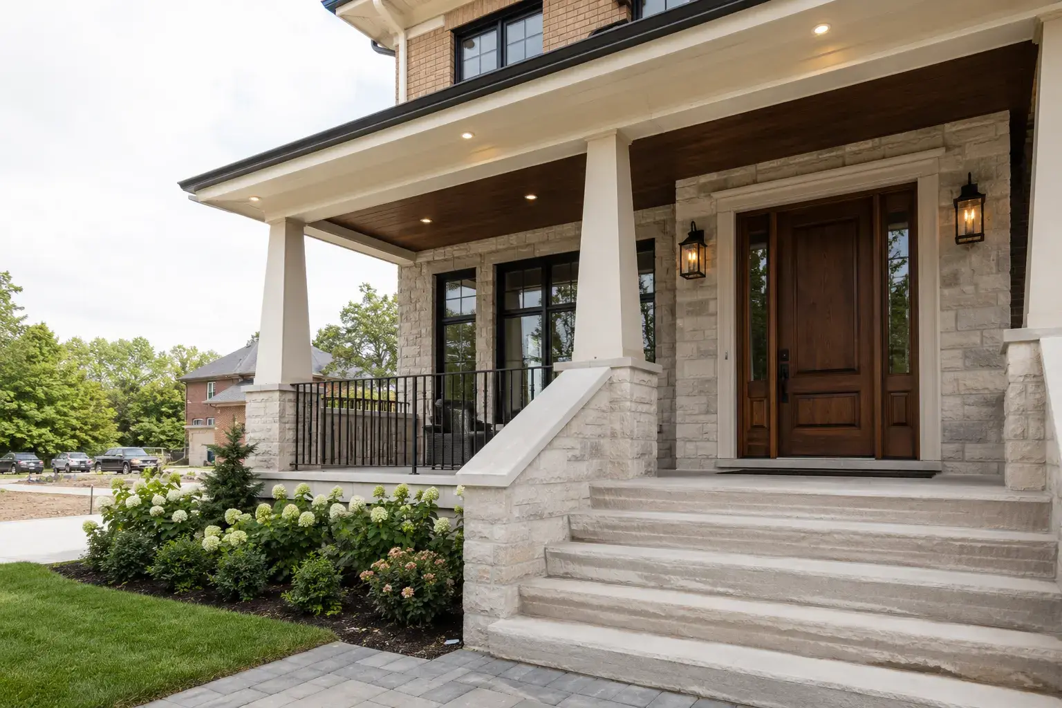 Front Entrance and Porch Renovations, designed and built by Andare Homes