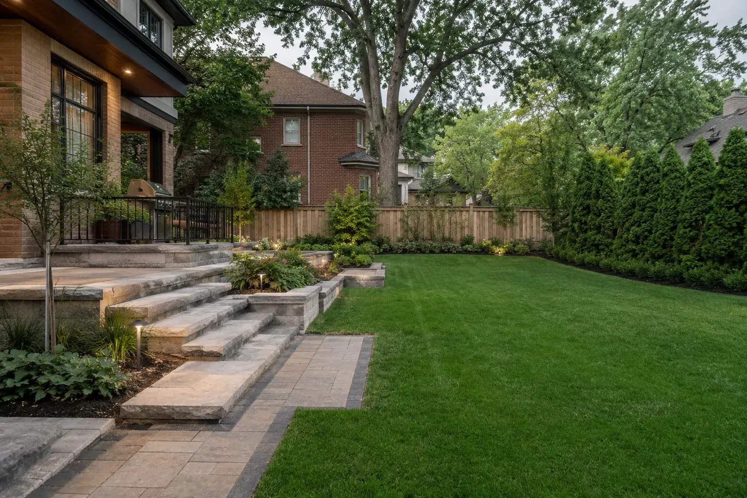 Residential Landscaping, designed and built by Andare Homes
