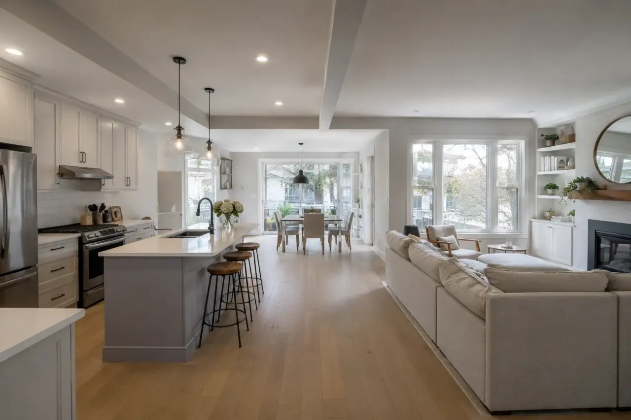 Open Concept Renovations being designed and built by Andare Homes
