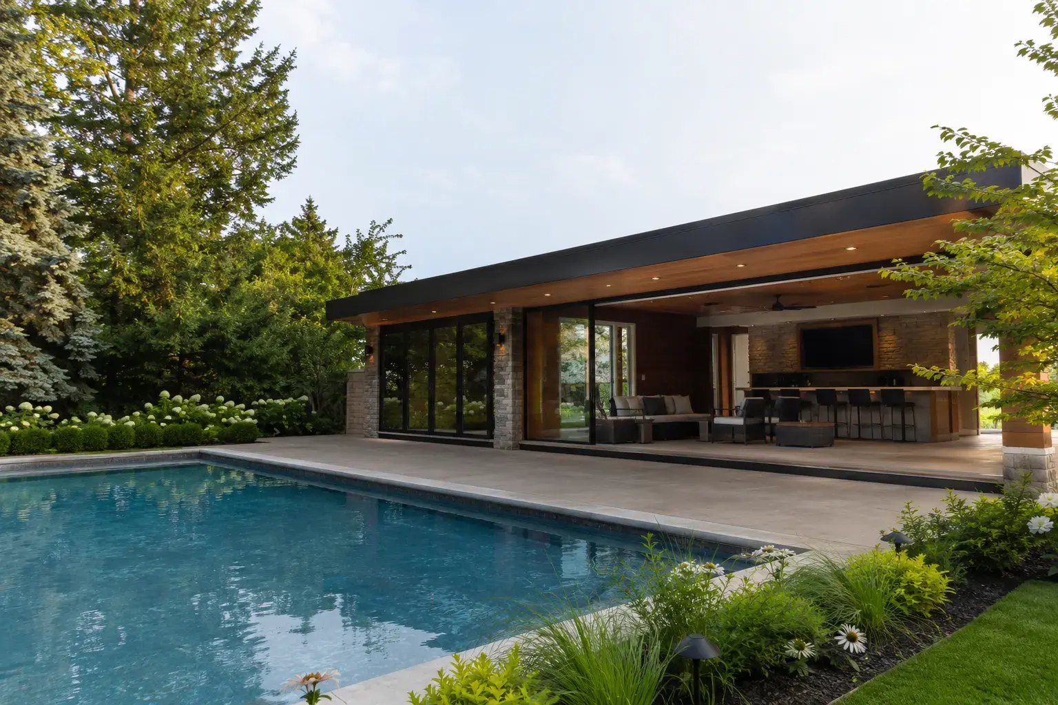 Pool Houses and Cabanas, designed and built by Andare Homes