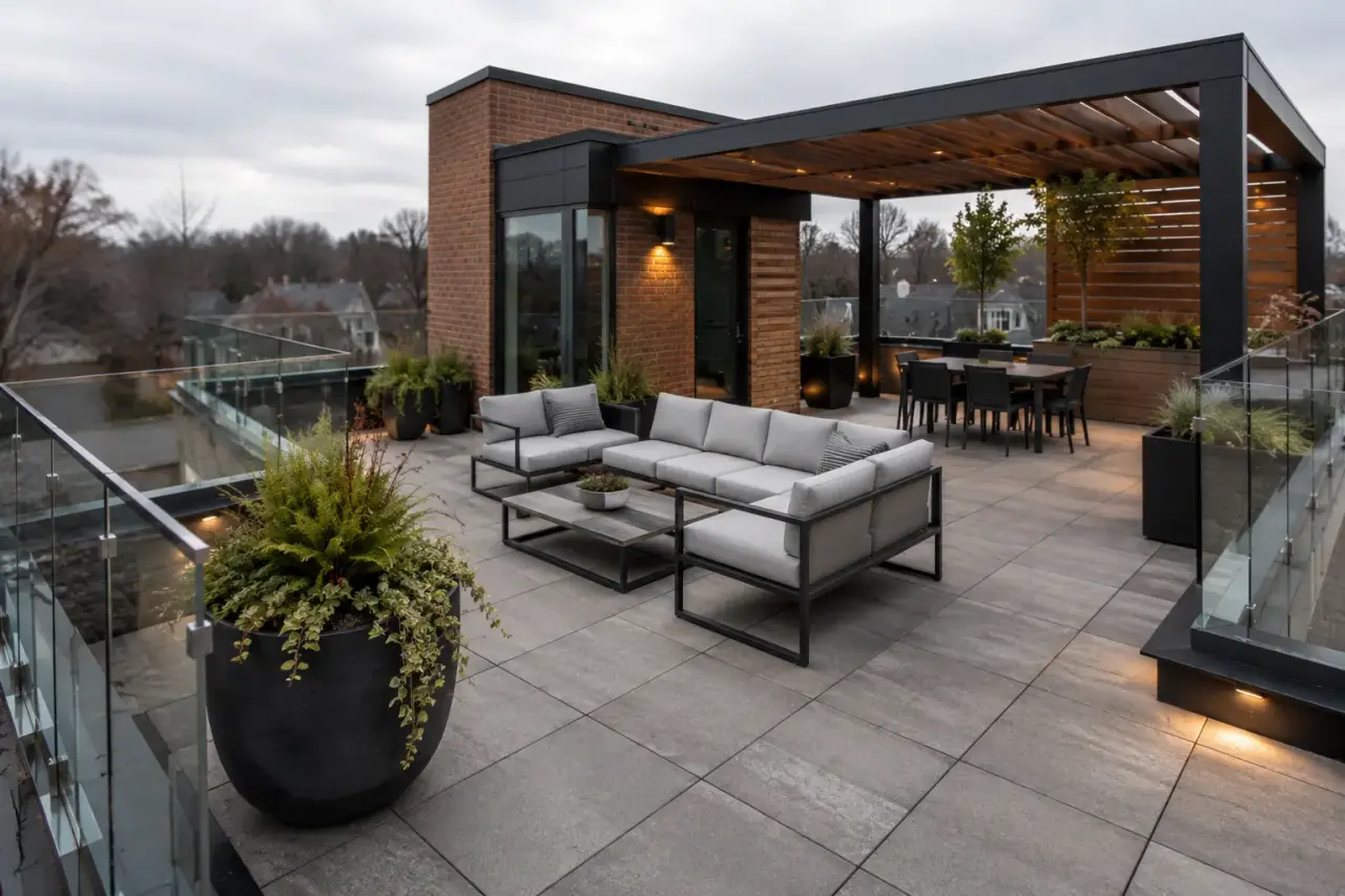 Rooftop Terraces being designed and built by Andare Homes