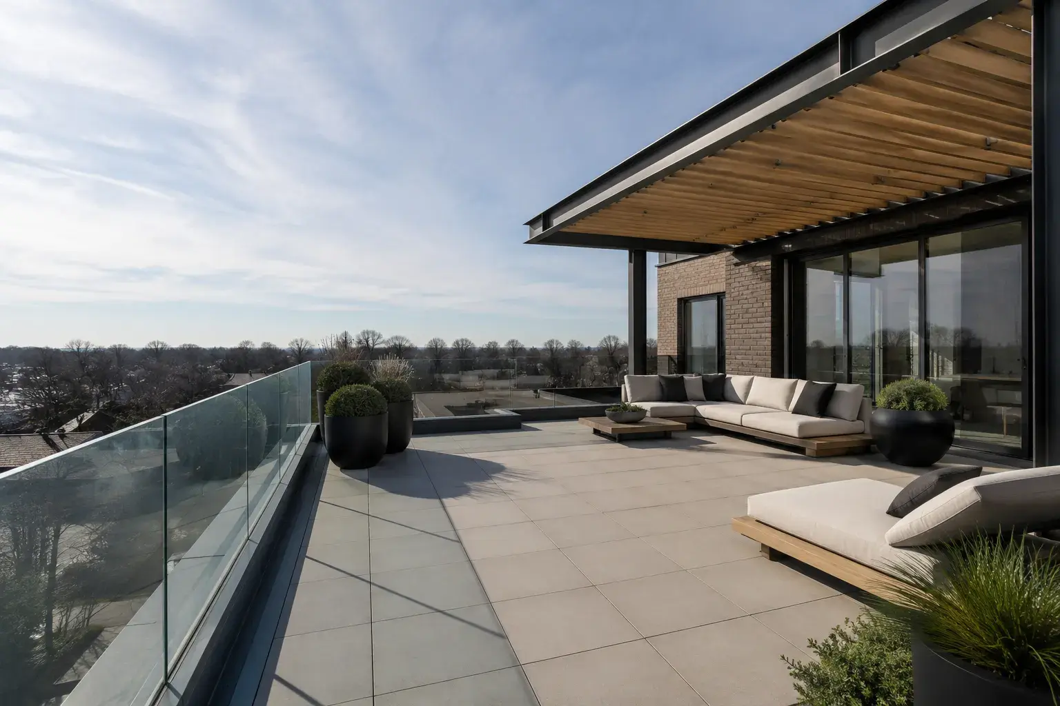 Rooftop Terraces, designed and built by Andare Homes