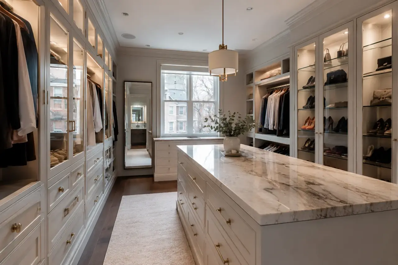 Walk In Closets and Dressing Rooms being designed and built by Andare Homes