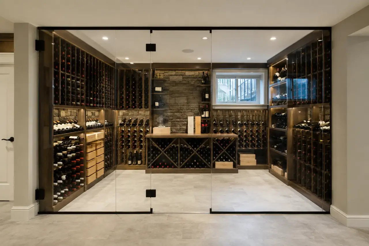 Wine Cellars being designed and built by Andare Homes